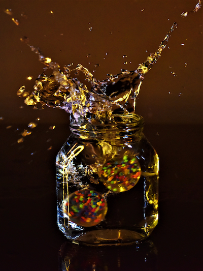 Stuiterbal splash